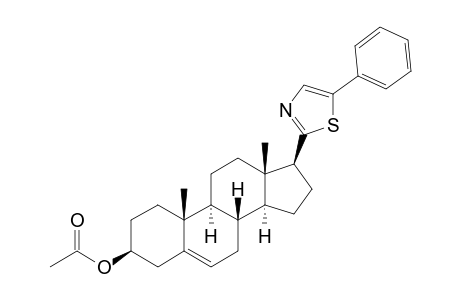 3-.beta.-(Acetoxy)-17-.beta.-(5'-phenyl-2'-thiazolyl)androst-5-ene