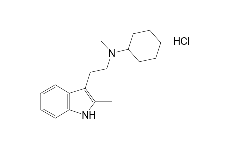 3-[2-(cyclohexylmethylamino)ethyl]-2-methylindole, monohydrochloride
