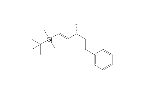 (-)-(3R,1E)-tert-Butyl-dimethyl-(3-methyl-5-phenyl-pent-1-enyl)-silane