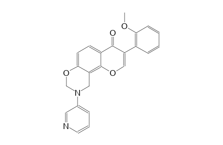 4H,8H-pyrano[2,3-f][1,3]benzoxazin-4-one, 9,10-dihydro-3-(2-methoxyphenyl)-9-(3-pyridinyl)-
