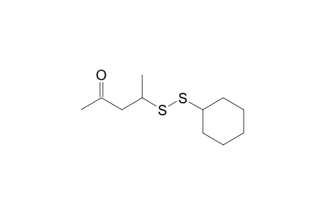 4-(cyclohexyldisulfanyl)pentan-2-one