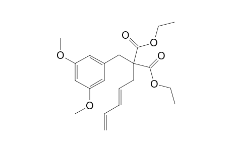(E)-diethyl 2-(3,5-dimethoxybenzyl)-2-(penta-2,4-dienyl)malonate