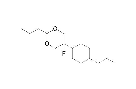 5-Fluoro-2-propyl-5-(4-propylcyclohexyl)-1,3-dioxane