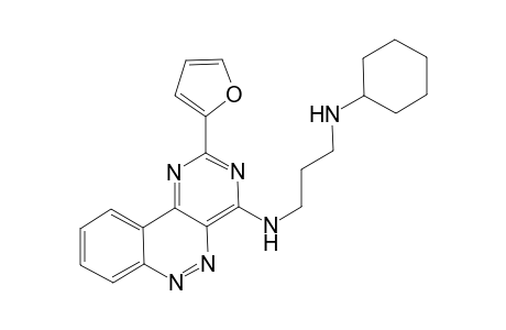 N-Cyclohexyl-N'-[2-(2-furyl)pyrimido[5,4-c]cinnolin-4-yl]propane-1,3-diamine