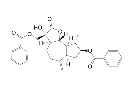 Azuleno[4,5-b]furan-2(3H)-one, 8-(benzoyloxy)-3-[(benzoyloxy)methyl]decahydro-3-hydroxy-9-methyl-6-m ethylene-, [3R-(3.alpha.,3a.alpha.,6a.alpha.,8.beta.,9.alpha.,9a.alpha.,9b.beta.)]-