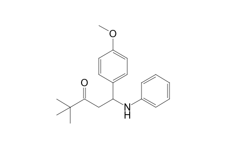 2-(4-Methoxyphenyl)-2-(N-phenylamino)ethyl t-butyl ketone