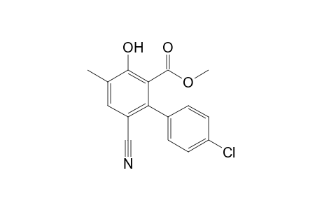 Methyl 4'-Chloro-6-cyano-3-hydroxy-4-methylbiphenyl-2-carboxylate