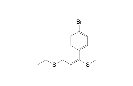 1-(4-Bromophenyl)-3-ethylthio-1-methylthiopropene