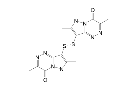 BIS-(3,7-DIMETHYL-4-OXO-4,6-DIHYDROPYRAZOLO-[5,1-C]-[1,2,4]-TRIAZIN-8-YL)-DISULFIDE