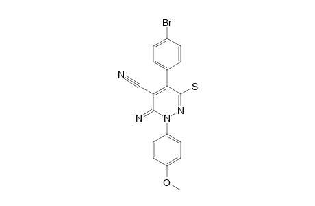 5-(4-BROMOPHENYL)-3-IMINO-6-MERCAPTO-2-(4-METHOXYPHENYL)-2,3-DIHYDROPYRIDAZINE-4-CARBONITRILE