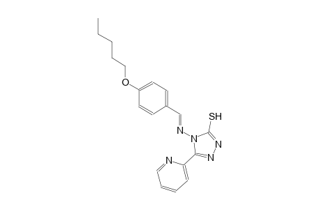 4-({(E)-[4-(pentyloxy)phenyl]methylidene}amino)-5-(2-pyridinyl)-4H-1,2,4-triazole-3-thiol