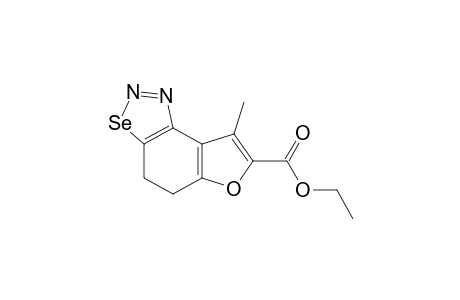 Ethyl 4,5-dihydro-8-methyl-(1,2,3)-selenodiazolo[4,5-e]benzofuran-7-carboxylate