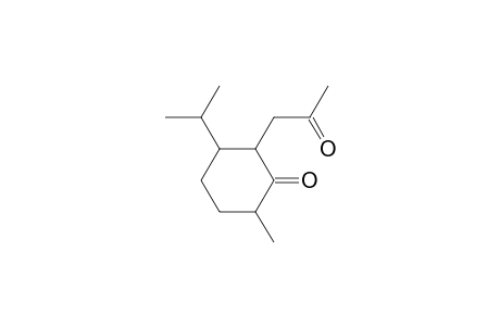 Cyclohexanone, 6-methyl-3-(1-methylethyl)-2-(2-oxopropyl)-