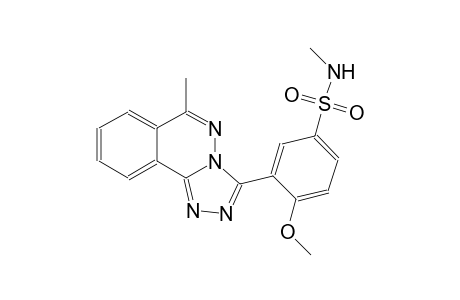 4-methoxy-N-methyl-3-(6-methyl[1,2,4]triazolo[3,4-a]phthalazin-3-yl)benzenesulfonamide