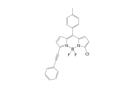 5-Chloro-4,4-difluoro-3-(phenylethynyl)-8-(4-tolyl)-4-bora-3a,4a-diaza-s-indacene