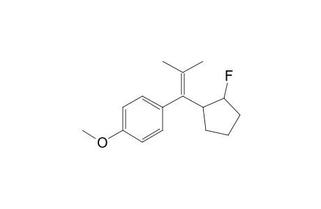 Benzene, 1-[1-(2-fluorocyclopentyl)-2-methyl-1-propenyl]-4-methoxy-