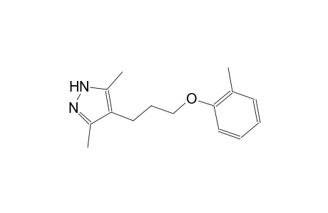 3,5-dimethyl-4-[3-(2-methylphenoxy)propyl]-1H-pyrazole