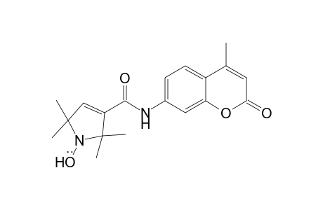1-Oxyl-2,2,5,5-tetramethyl-2,5-dihydro-1H-pyrrole-3-carboxylicc Acid - (4'-Methylcoumarin-7'-yl)amide