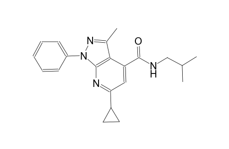 6-cyclopropyl-N-isobutyl-3-methyl-1-phenyl-1H-pyrazolo[3,4-b]pyridine-4-carboxamide