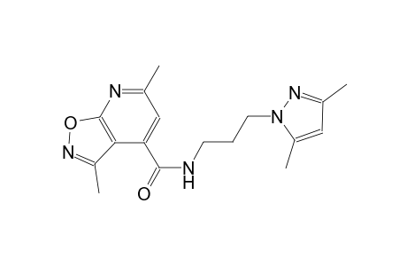 isoxazolo[5,4-b]pyridine-4-carboxamide, N-[3-(3,5-dimethyl-1H-pyrazol-1-yl)propyl]-3,6-dimethyl-