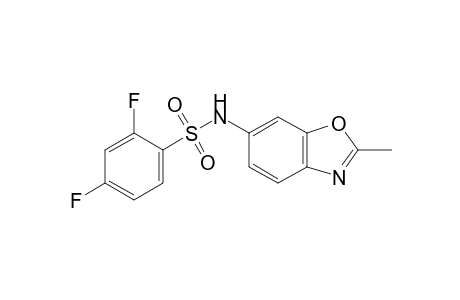 2,4-difluoro-N-(2-methyl-6-benzoxazolyl)benzenesulfonamide