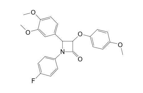 4-(3,4-Dimethoxy-phenyl)-1-(4-fluoro-phenyl)-3-(4-methoxy-phenoxy)-azetidin-2-one