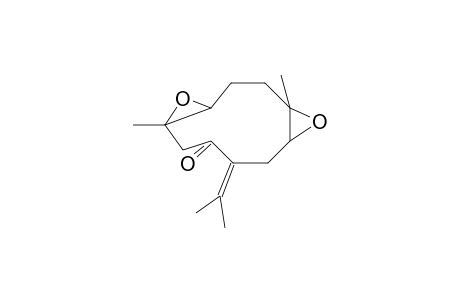 1,6-Dimethyl-9-(1-methylethylidene)-5,12-dioxatricyclo[9.1.0.0(4,6)]dodecan-8-one