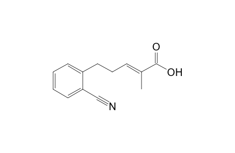 (E)-5-(2-Cyanophenyl)-2-methylpent-2-enoic acid
