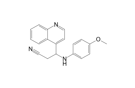 3-(4'-Methoxyanilino)-3-(4"-quinolinyl)propionitrile