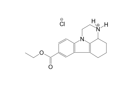 1H-pyrazino[3,2,1-jk]carbazolium, 8-(ethoxycarbonyl)-2,3,3a,4,5,6-hexahydro-, chloride