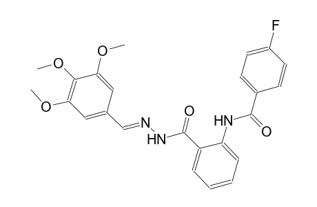 benzoic acid, 2-[(4-fluorobenzoyl)amino]-, 2-[(E)-(3,4,5-trimethoxyphenyl)methylidene]hydrazide