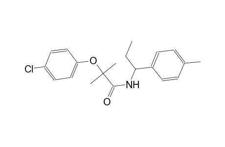 2-(4-chlorophenoxy)-2-methyl-N-[1-(4-methylphenyl)propyl]propanamide