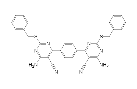 6,6'-(1,4-phenylene)bis(4-amino-2-(benzylthio)pyrimidine-5-carbonitrile)
