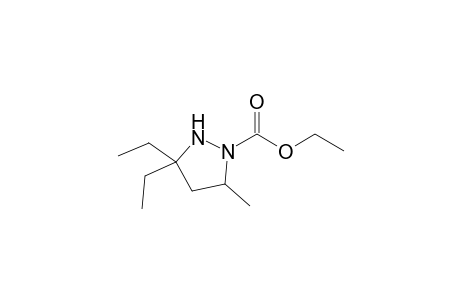1-Ethoxycarbonyl-3,3-diethyl-5-methylpyrazolidine
