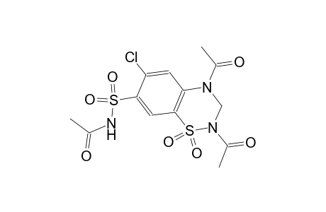 N,2,4-triacetyl-6-chloro-3,4-dihydro-2H-1,2,4-benzothiadiazine-7-sulfonamide 1,1-dioxide