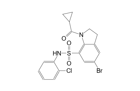 1H-indole-7-sulfonamide, 5-bromo-N-(2-chlorophenyl)-1-(cyclopropylcarbonyl)-2,3-dihydro-