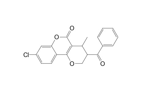 3-Benzoyl-4-methyl-8-chloro-3,4-dihydro-2H,5H-1-benzopyrano[4,3-b]pyran-5-one