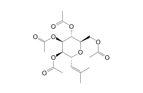 (2R,3R,4R,5R,6R)-2-(Acetoxymethyl)-6-(2-methylprop-1-en-1-yl)tetrahydro-2H-pyran-3,4,5-triyl triacetate