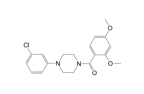 1-(3-chlorophenyl)-4-(2,4-dimethoxybenzoyl)piperazine