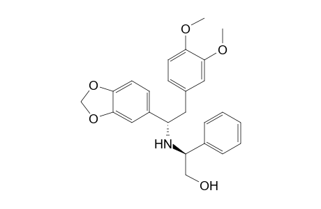 (2S)-2-[[(1S)-1-(1,3-benzodioxol-5-yl)-2-(3,4-dimethoxyphenyl)ethyl]amino]-2-phenyl-ethanol