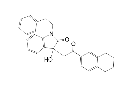 2H-indol-2-one, 1,3-dihydro-3-hydroxy-3-[2-oxo-2-(5,6,7,8-tetrahydro-2-naphthalenyl)ethyl]-1-(2-phenylethyl)-