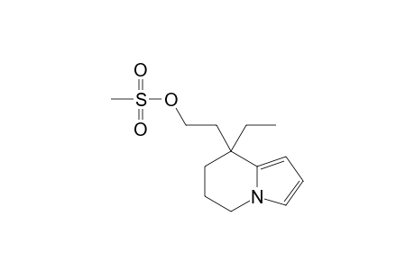 2-(8-Ethyl-5,6,7,8-tetrahydroindolizine-8-yl)ethyl methanesulfonate