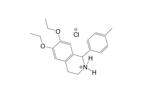 isoquinolinium, 6,7-diethoxy-1,2,3,4-tetrahydro-1-(4-methylphenyl)-,chloride
