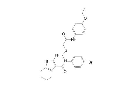 2-{[3-(4-bromophenyl)-4-oxo-3,4,5,6,7,8-hexahydro[1]benzothieno[2,3-d]pyrimidin-2-yl]sulfanyl}-N-(4-ethoxyphenyl)acetamide