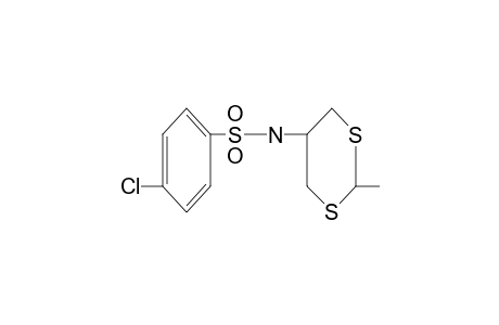 p-chloro-N-(2-methyl-m-dithian-5-yl)benzenesulfonamide