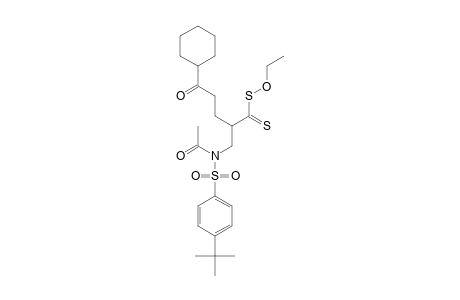 DITHIOCARBONIC-ACID-S-(1-[[ACETYL-(4-TERT.-BUTYLBENZENESULFONYL)-AMINO]-METHYL]-4-CYCLOHEXYL-4-OXOBUTYL)-ESTER-O-ETHYLESTER
