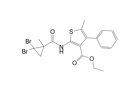 ethyl 2-{[(2,2-dibromo-1-methylcyclopropyl)carbonyl]amino}-5-methyl-4-phenyl-3-thiophenecarboxylate
