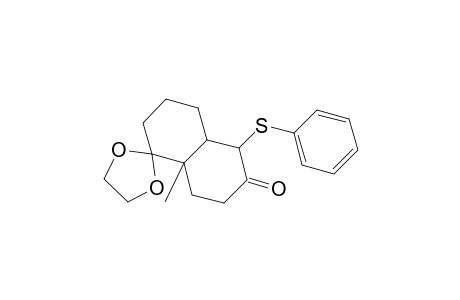 3',4',4'a,5',8',8'a-Hexahydro-5'phenylthio-8'a-methylspiro[1,3-dioxolane-2,1'(2'H)-naphthalen]-6'(7'H)-one