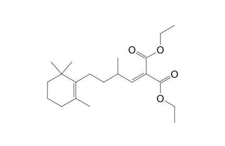 Diethyl 2-(2-methyl-4-(2,6,6-trimethylcyclohex-1-enyl)butylidene)malonate