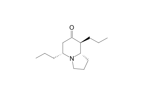 (5R,8S,8aS)-5,8-dipropylhexahydroindolizin-7(1H)-one